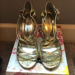Chinese Laundry Gold Metallic Shoes